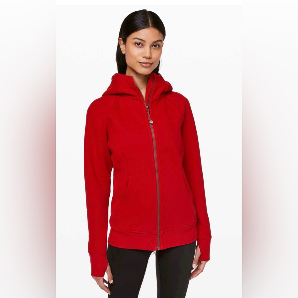 Lululemon, scuba hoodie, red, size 8
